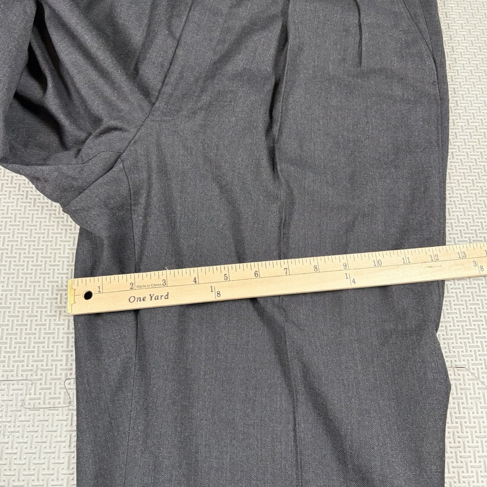 Paul Stuart Dress Men Pants Trousers Flannel Wool Pleated Cuffed Old Money 34x35 - Picture 4 of 10